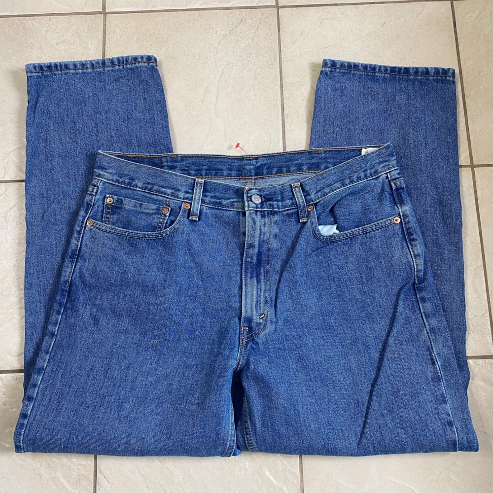 Levi Strauss 550 Relaxed Fit Jeans‎ Mens W38 L32 Blue Denim